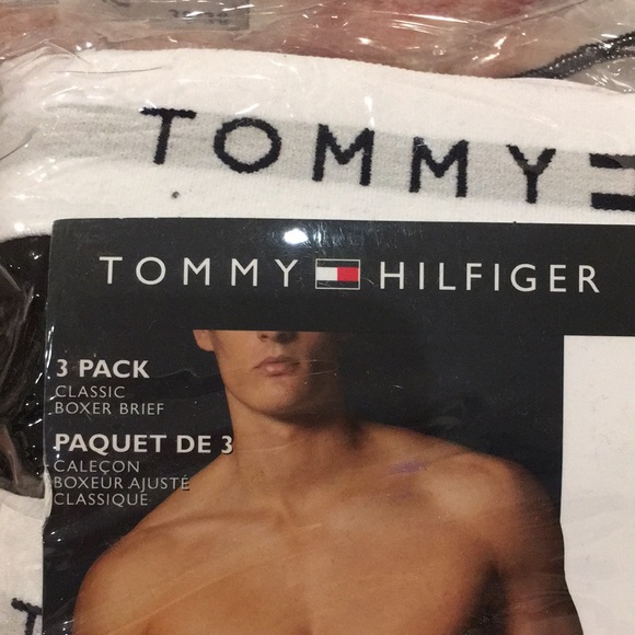 Tommy Hilfiger 3 pack Classic Boxer Brief Mens Size Large 36-38 Black NWT sealed - Picture 2 of 13